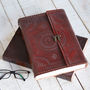 Handcrafted Indra A4 Embossed Leather Journal, thumbnail 1 of 10