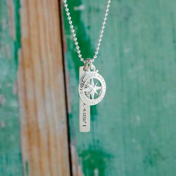 Coordinates Travel Safe Tag Necklace, 6 of 10