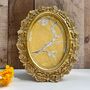 Gold Oval Butterfly Style Photo Picture Frame Holder 6x4 Freestanding, thumbnail 1 of 7