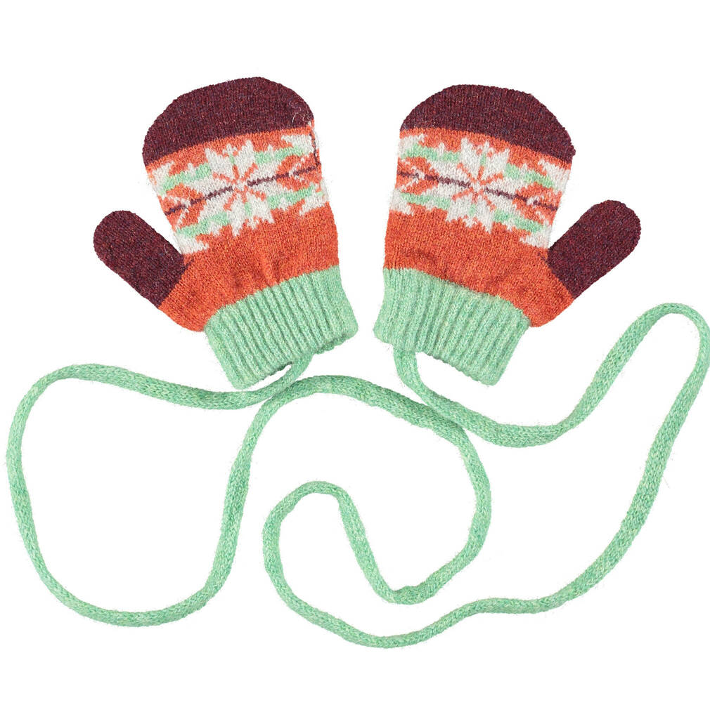 Kids Merino Mittens On A String By Catherine Tough