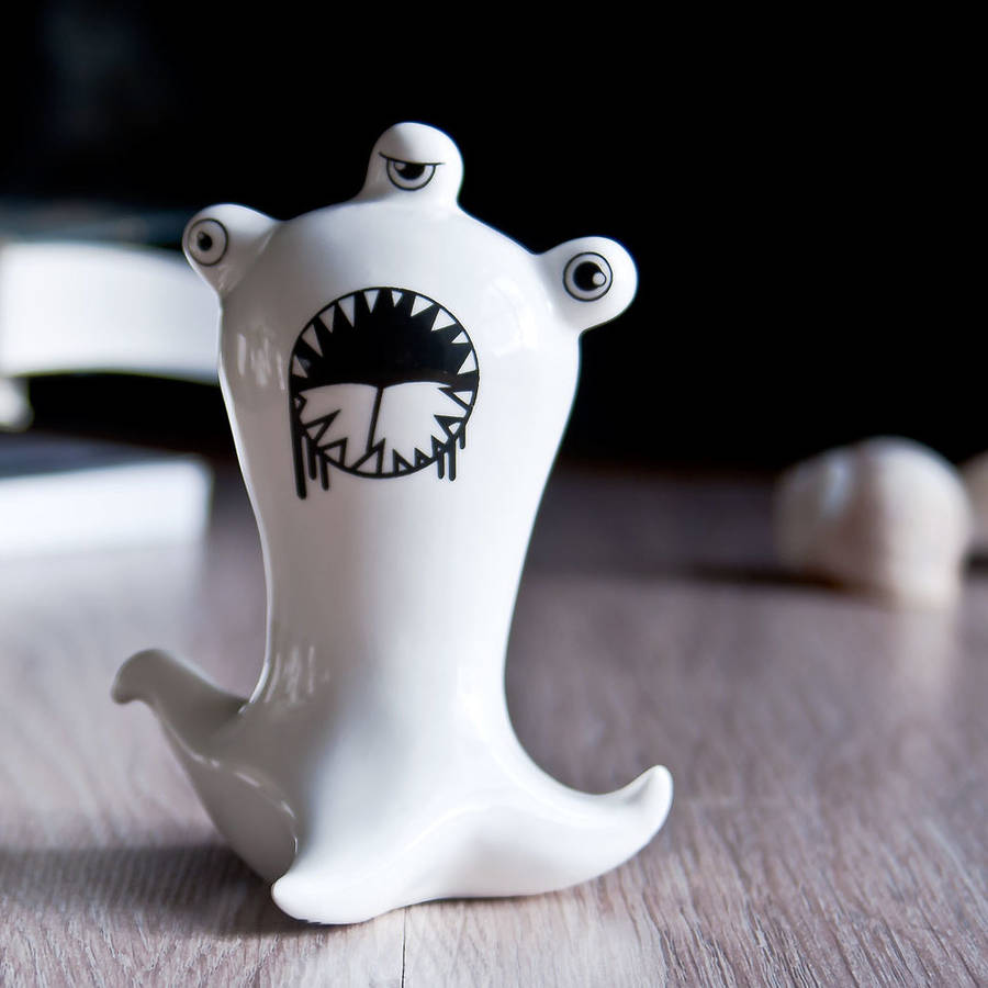 white porcelain figurine by kina ceramics