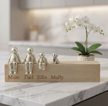 Personalised Our Family Ornament With Choice Of Figures, 4 of 11