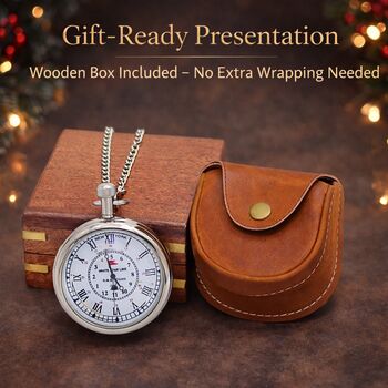 Personalised The Titanic Pocket Watch With Case – Meaningful Birthday And Anniversary Keepsake, 7 of 12