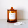 Luxury Amber Glass Bathroom Jar With Airtight Lid, thumbnail 9 of 10