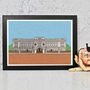 Buckingham Palace Coloured Pencil Illustration Print, thumbnail 1 of 4