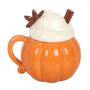 Pumpkin Cream Lidded Mug For Her, thumbnail 4 of 4