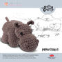 Pippapotamus Hippo Crochet Kit, thumbnail 2 of 3
