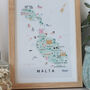 Malta Illustrated Map, thumbnail 2 of 5