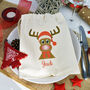 Personalised Rudolph Christmas Gift Bag, thumbnail 4 of 4