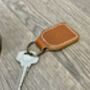 Personalised Leather Keyring, Tan, thumbnail 5 of 8