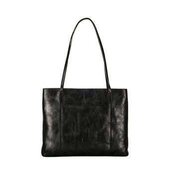 Women's Large Leather Shopper Tote Bag 'Athenea', 6 of 12
