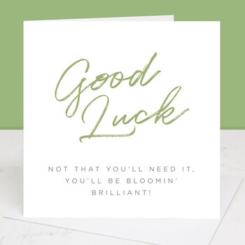 Bloomin' Brilliant Good Luck Card, 3 of 4