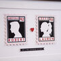 Personalised Love Story Stamps Print For Couple, thumbnail 4 of 6