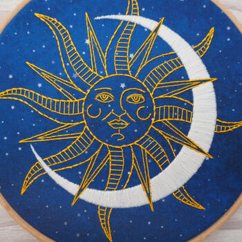 Sun And Moon Embroidery Kit, 3 of 6