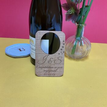 Personalised Engagement Wine Bottle Label, 2 of 6