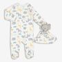 Safari Newborn Baby Sleepsuit And Comforter, thumbnail 3 of 6