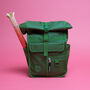 Rolltop Backpack Green Recycled Nylon, thumbnail 5 of 7