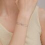 Sterling Silver Bumble Bee Double Layer Bracelet, thumbnail 2 of 11