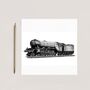 Steam Train – Railway Greeting Card Illustration, thumbnail 1 of 9