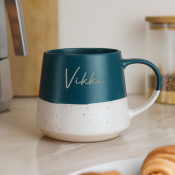 Personalised Two Tone Speckle Mug, 2 of 6