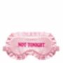 Ruffle Silk Eye Mask In Rose, thumbnail 1 of 2