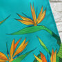 Tropical Bird Of Paradise Flower Cotton Tea Towel, thumbnail 2 of 8