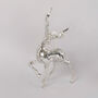 G Decor Set Of Two Glass Reindeer Christmas Decorations, thumbnail 4 of 4