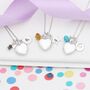 Personalised Silver Heart Locket Birthstone Necklace, thumbnail 11 of 13