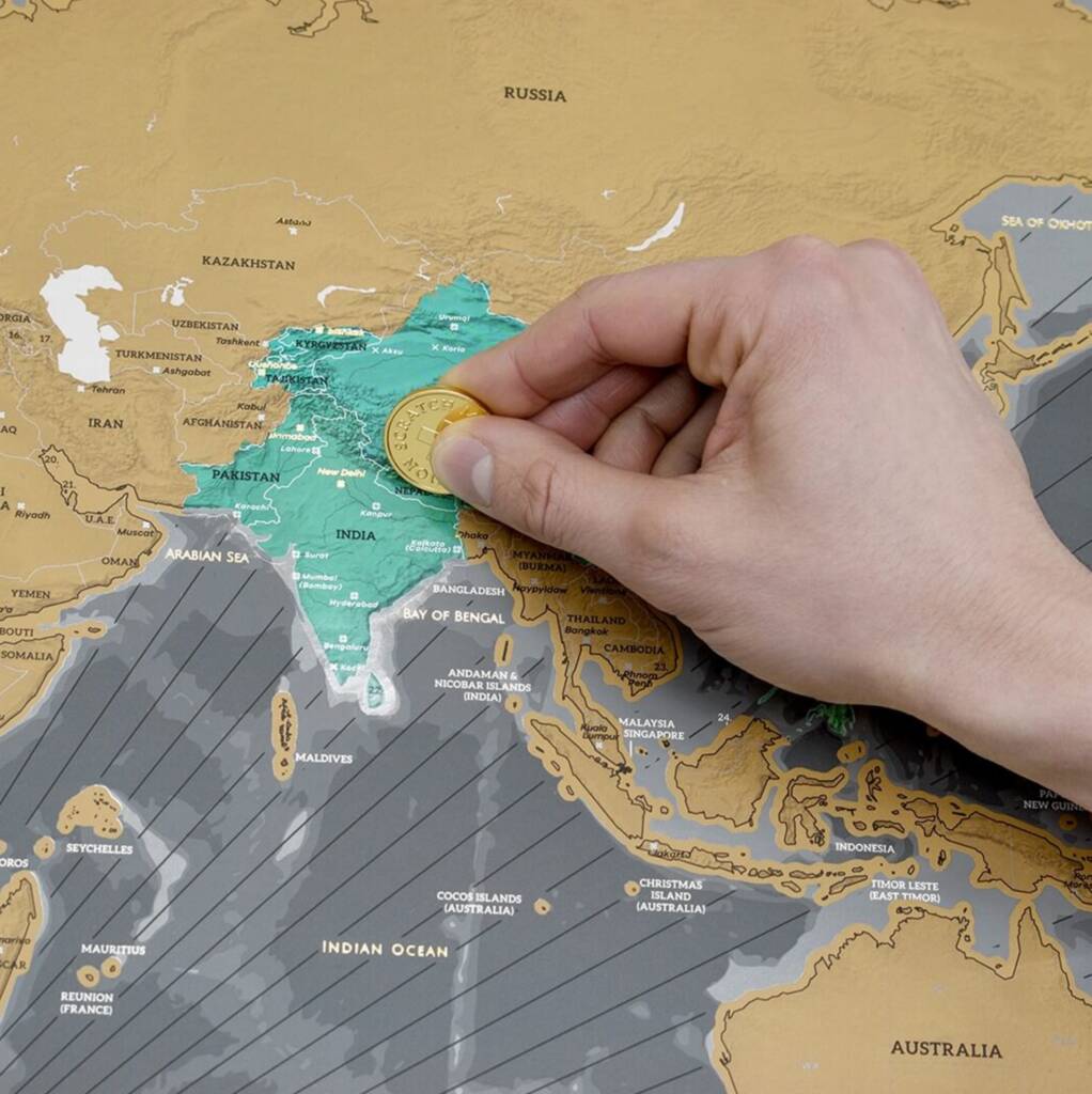 Luckies Scratch Map X Edition By Luckies