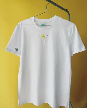 Embroidered Sun And Mini Bee T Shirt, 8 of 8