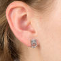 Owl Stainless Steel Earring Studs, thumbnail 1 of 3