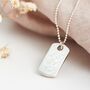 Personalised Rectangular Tag Necklace, thumbnail 1 of 12