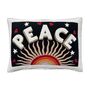 Peace Hand Embroidered Cushion In Embroidered Pure Wool, thumbnail 3 of 4