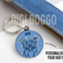 Border Collie Outline ID Tag, thumbnail 2 of 4