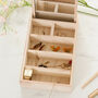 Personalised Wooden Jewellery Box With Mirror, thumbnail 7 of 8