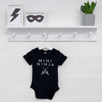 Mini Ninja Kids T Shirt Or Babygrow, 3 of 7