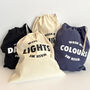 Set Of Four Wash Me Laundry Bags – Darks, Lights, Colours And Whites – Stylish Cotton Storage Solution, thumbnail 1 of 8