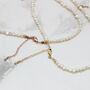 Pearl Choker Necklace With Gold Vermeil Initial Charm, thumbnail 10 of 12