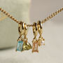 Gold Vermeil Birthstone Charm Necklace, thumbnail 1 of 9