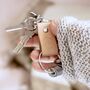 Custom Country Natural Leather Travel Keyring Gift Set, thumbnail 3 of 4