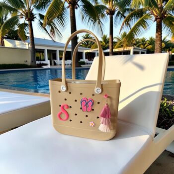 ‘Must Have’ Summer Beach Bag, Personalised Name Initial Included, 4 of 12
