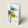 'Dad Is Rad' Fathers Day Card, thumbnail 1 of 4