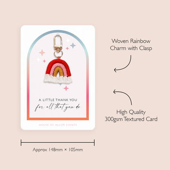 Thank You Keyring Gift For Teacher And Nursery Staff, 5 of 7