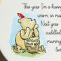 Pooh Bear White Christmas Bump Bauble Ornament Gift, thumbnail 3 of 4