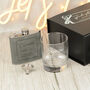 Personalised Any Message Two Tone Hip Flask, thumbnail 6 of 8