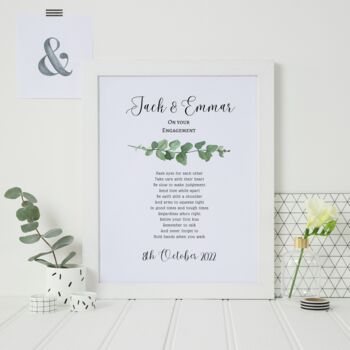 Personalised Engagement Print Gift, 3 of 4