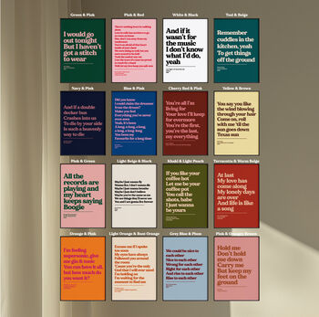 Custom Lyric Print, 6 of 12