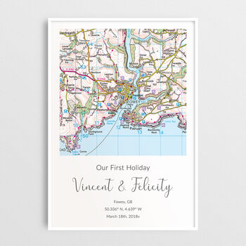 Where We Said I Do Ordnance Survey Landranger Personalised Map Print Wedding Gift, 10 of 12