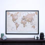 Personalised Antique World Map, thumbnail 2 of 8