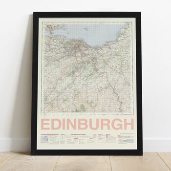 Personalised Edinburgh Map Print Edinburgh Gift, 4 of 9